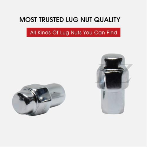 Cragar Standard Mag Lug Nut 1/2"-20 Left Hand with Center Washer Set of 20 Pcs