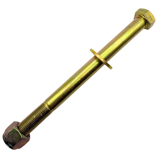 1/2"-20 x 6 Grade 8 Bolts (4-Pack) – Heavy-Duty Hex Bolts with Flat Washers & Nylon Lock Nuts – High-Strength SAE J429 Anti-Vibration 6.0" UNF Fine Thread