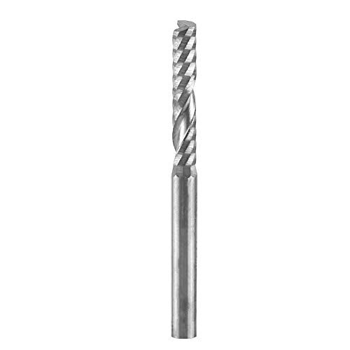 Single-flute End Mill 10pcs 3.175MM Tungsten Carbide Single Flute End Mill Mill Cutting Tool for Industrial Milling Machine