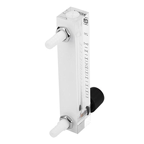 Gas Flow Meter 1-10LPM Oxygen Flow Meter with Control Valve for Oxygen Air Gas LPM Rotameter