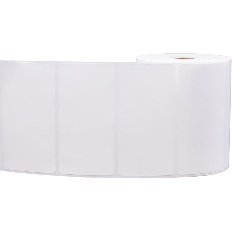 4 x 2 Direct Thermal Perforated White Labels, 1″ Inch Core, 750 Count - Label Paper for Thermal Printer Labels, Permanent Adhesive, Suitable for Various Industries