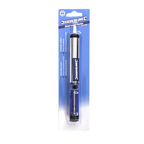 Silverline 633609 Desoldering Pump Metal 185mm Single