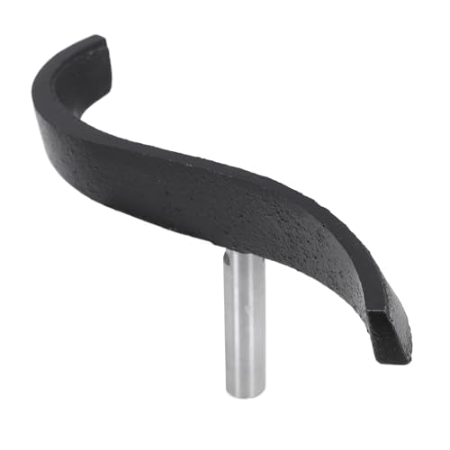 5/8in S Shaped Lathe Tool Rest, Alloy Steel Cast Iron Curved Bowl Turning Rest, Sturdy Woodworking Lathe Accessory