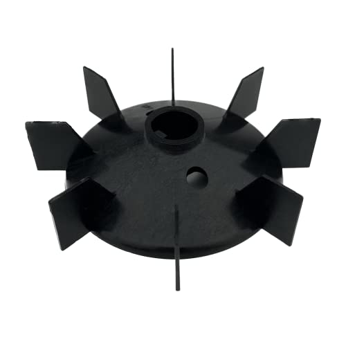 Fan Blade for Electric Motor 25 mm / 177 mm H 37 mm with Wedge Plastic Motor Blade Fan Blade Accessories Air Compressor Plastic Fan Blade Fan Blade Made of Nylon 25mm / 177mm