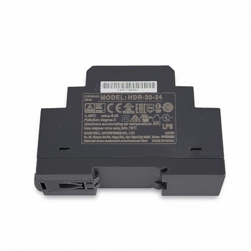 HDR-30-24 LED Power Supply Transformer DIN Rail Power Supply (DIN-Rail) Mean Well HDR-30-24 24V/DC 30W Transformer for LED Lighting