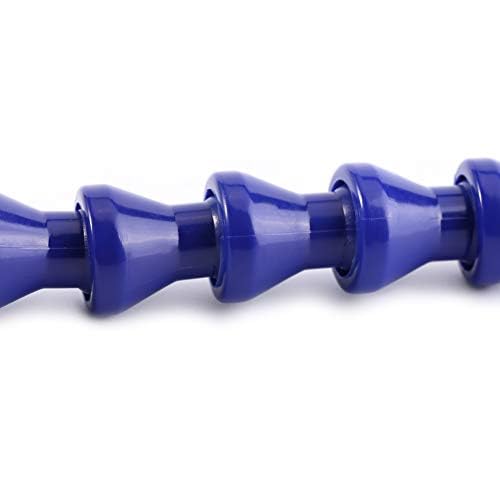12pcs Plastic Flexible Water Oil Coolant Pipe with Valve 1/4PT Adjustable 6pcs Round and Flat Nozzle for Lathe, Milling, CNC Machine, Hydraulic Machinery
