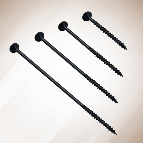 3 Inch Deck Screws 50Pcs + 4-1/2 inch Deck Screws 50pcs, Rust Resistant Timber Screws for Timber/Log/Landscaping Wood, T30 Star Bit