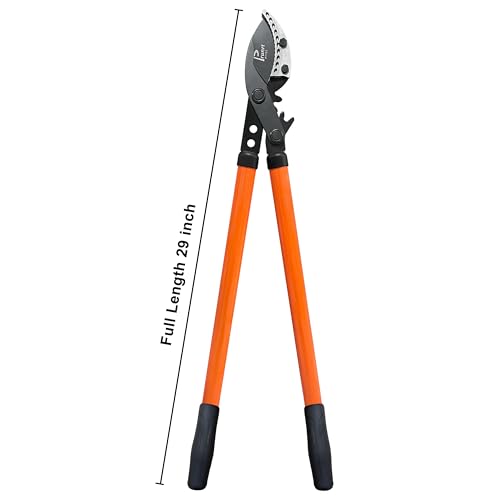 Anvil Lopper 29 Inch with Geared Sync Drive, Pruners for Gardening and Tree Trimmer, Branch Cutter Heavy Duty for 2 Inch Cutting Capacity, Chops with Ease