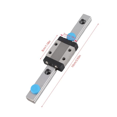 Watris Veiyi 100 mm Linear Guide Tools, Slide Rail Guide Block, 9 mm Wide Guide Rail, Replacement for LML9B, for Automatic Equipment