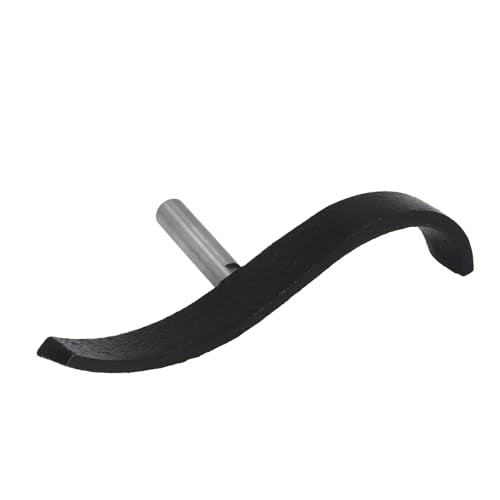 5/8in S Shaped Lathe Tool Rest, Alloy Steel Cast Iron Curved Bowl Turning Rest, Sturdy Woodworking Lathe Accessory