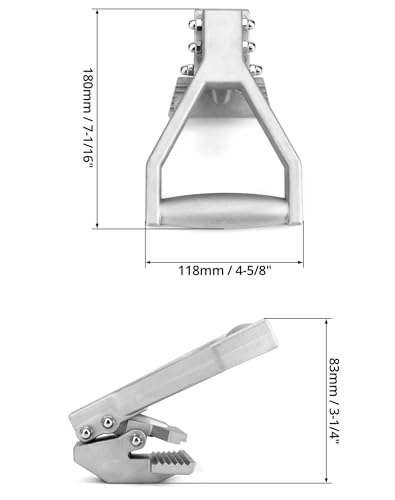 QWORK Carpet Puller Clamp, 2 Pack Carpet Claw Carpet Fitting Tool for Pulling Carpet During Installation or Removal