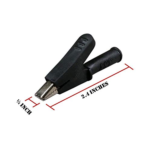 Test Lead SILICONE Alligator Clip Heavy Duty to Alligator Clip Heavy Duty (10 ft) 10 ft