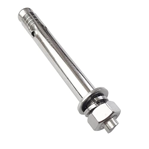10 Pack M12x120mm Expansion Bolts Anchor Bolt 304 Stainless Steel External Hex Expansion Screw Bolt Sleeve Anchor Fastener Wall Concrete M12*120 10 Pack