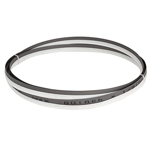 Imachinist 80" Long, 1/2" Wide, 14/18TPI and 10/14TPI Bi-metal Band Saw Blades for Soft Metal