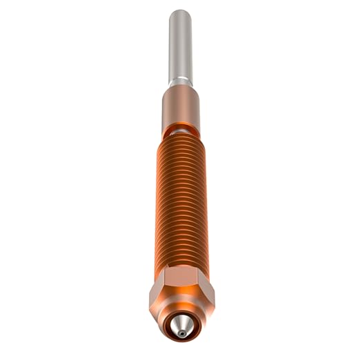 Creality Unicorn Quick Swap Nozzle for K2 Plus, Hi, 3D Printer Accessories All-Metal Integrated Design Hardened Steel Tip Copper Titanium Alloy Throat Nozzle Kit for K2 Plus, Hi
