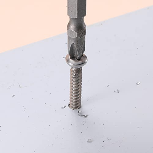 #12 x 3" Sheet Metal Screws 100Pcs 410 Stainless Steel Pan Head Fast Self Tapping Screws by SG TZH #12 x 3"