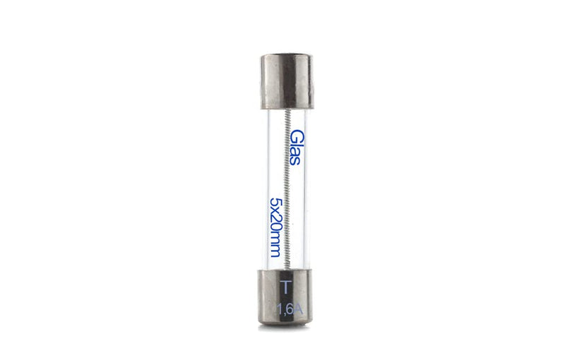 Fuse 1.6A slow-blow 5x20mm 250V TYPE 522 pack of 10 fine fuse glass fuse G fuse