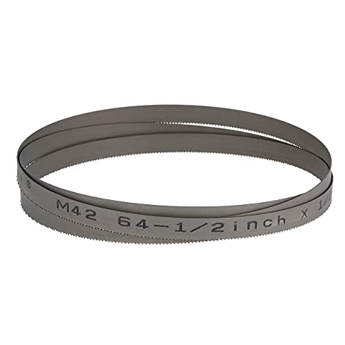 Imachinist 64-1/2" Long, 1/2" Wide, 14/18TPI and 6/10TPI Bi-metal Bandsaw Blade M42 Grade for Cutting Soft Metal