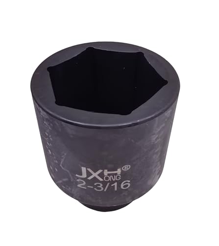 1" Drive 2-3/16" Impact Socket, 6-Point, Heat Treated Cr-V Alloy Steel