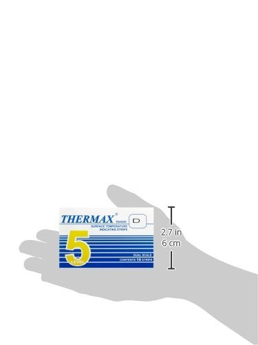 neoLab 3-1914 temperature measuring strips, 104 degrees C to 127 degrees C (pack of 10)