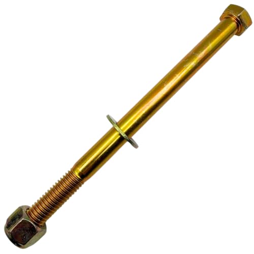 1/2"-13 x 7 Grade 8 Hex Bolts (4-Pack) with Washers and Nuts SAE J429 High-Strength Coarse Thread Fasteners for OEM, MRO & Industrial Applications | 7.0" Yellow Zinc Plated Bolts, Washers, Nuts 4