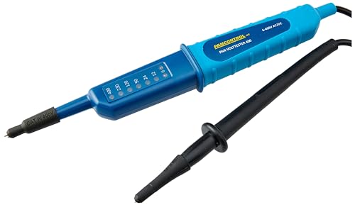 Kopp Voltage Detector with LED Display with Push Lock 400 (Pack of 1) – Yellow/Black, 324203013 voltage tester