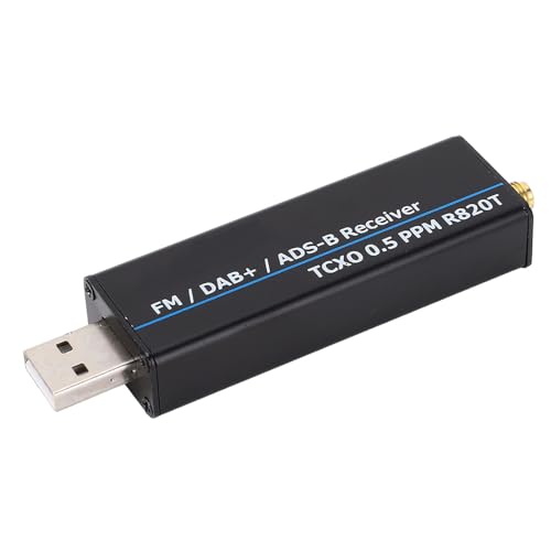 RTL SDR Receiver Full Band Aluminum Enclosure and 2 Antennas Receiver Radio Receiver Software Defined Radio (100kHz-1.7GHz)