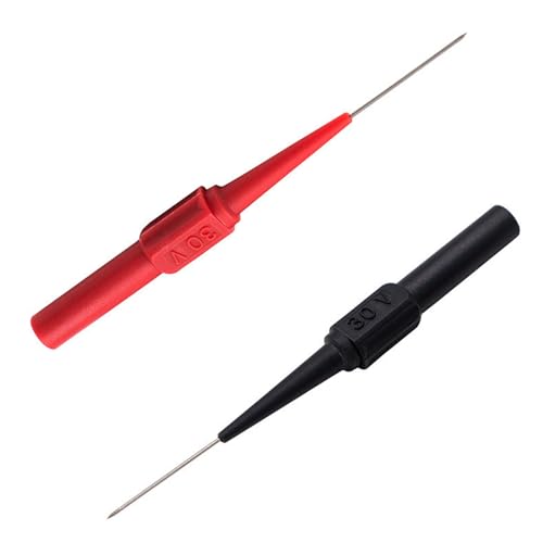Pack of 10 0.7 mm Measuring Tips for Multimeters, Test Probes B0cxpxqrgt for Professionals (Red/Black)