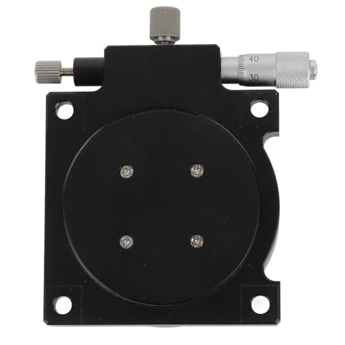 RS60-L Manual Linear Stage Trimming Aluminum Alloy 60mm Diameter Micrometer Drive 0 01mm Accuracy Anodized