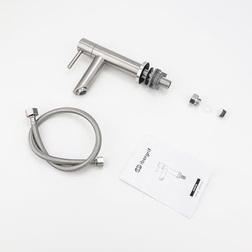 Ibergrif M18103 Brushed SUS304 Cold Water Basin Tap, 70 mm