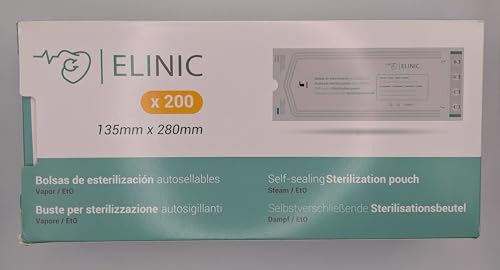 Self Adhesive Bags for Steam Sterilization and EtO 200 Pack (135 x 280 mm) 135*280mm
