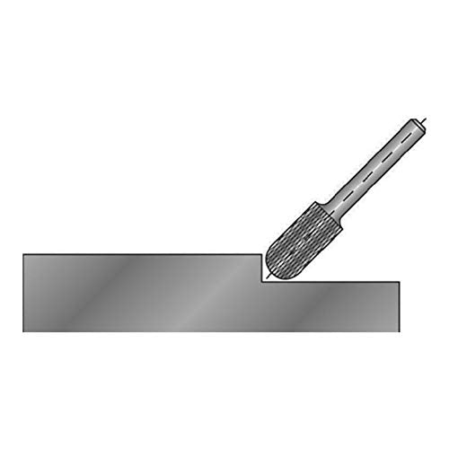 Ruko 116048 Carbide Burr, Hemispherical, Form C, Roll Round (WRC), 3 x 38 mm