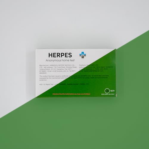 Herpes HSV 1/2 Test | Men and Women | Detects STI STD Infections | Certified Professional Quick Test