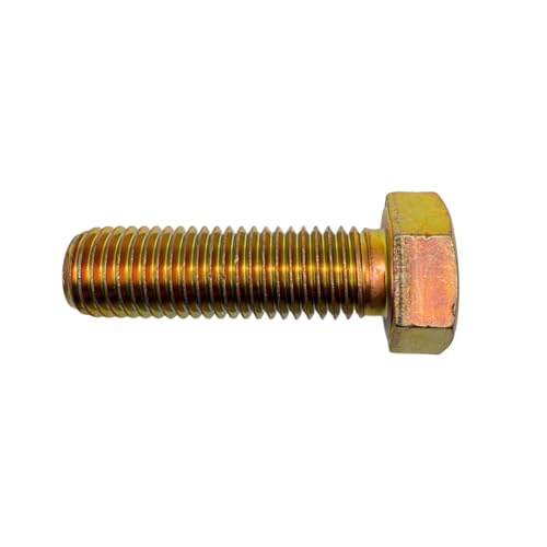3/4"-10 x 2-1/2" Grade 8 Bolts (4-Pack) – Heavy-Duty Hex Bolts Includes USS Flat Washers & All Metal Prevailing Torque Lock Nuts – High-Strength SAE J429 2.5" Coarse Thread Yellow Zinc Bolts, All-Metal Lock Nuts 4