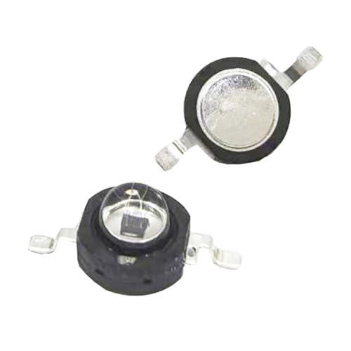 Pack of 10 High Power LED Chip 3 W Infrared 90 Degree IR 850 nm / 400 mA - 500 mA / DC 1.4 V-1.6 V 3 Watt SMD COB Light Emitter Diode for DIY Without Board 850 nm 90°