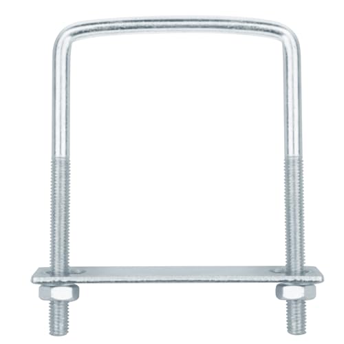 10 Pcs 3 Inch Wide Square U-Bolt, 5/16'' x 3'' x 4-1/2'' 5/16" x 3-1/8" x 4-1/4"