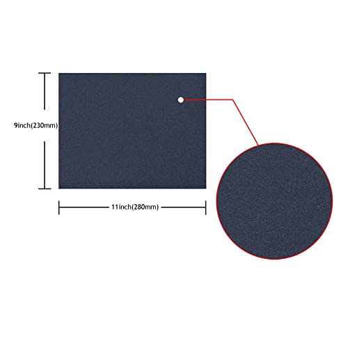 9 x 11 Inch Sand Paper, 120/240/320/400/600/800/1000/1500/2000Cw Grit Silicon Carbide Waterproof Abrasive Paper Electro Coated Sheets for Wood Furniture Finishing, Metal Sanding ect（45 Pcs