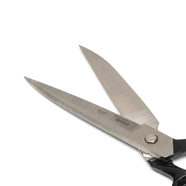Crescent Wiss 12" Wide Blade Bent Handle Industrial Shears - Professional Heavy Duty Utility Scissors Tool for Sewing Fabric, Upholstery, Carpet & Drapery - W22W