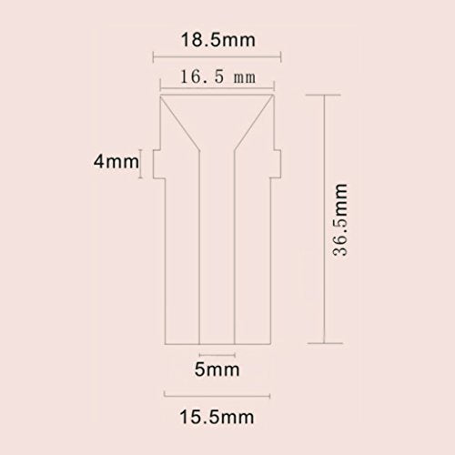 Ceramic Sandblasting Nozzle Tips 5mm & 6mm Inner Diameter 6pcs Nozzle (6 pieces)