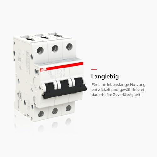 ABB 2CDS253001R0324 S203-C32 Circuit Breaker Pack of 1 | Characteristics C - 6 kA switching capacity - DIN rail mounting - Reliable industrial quality - 2CDS253001R0324 C32