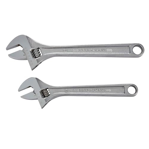 CRAFTSMAN Adjustable Wrench Set, 2Piece (CMMT12002)