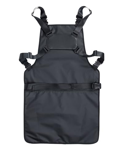TOKOYA Barber Apron Rig – Faux Leather Stylist Apron with Reinforced Straps, Multi-Functional Pockets, Water-Resistant Material, Ergonomic Design, Tool Organizer - Unisex for Barbers and Stylists