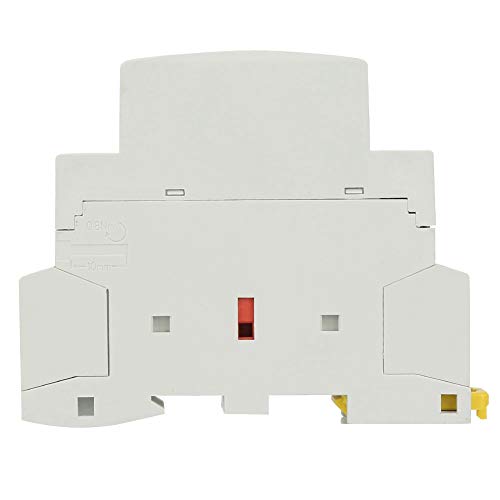 Household AC Contactor, Relay 230 V 2P 16 A AC Contactor on DIN Rail 2NO 50/60 Hz AC Contactor for Home Use Normally Open 220 V 2-Pin