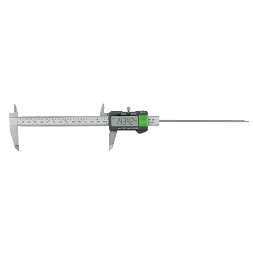 BURG-WÄCHTER Digital caliper with transport box, measuring accuracy 0.01 mm, RECISE PS 7215, gray / green Single