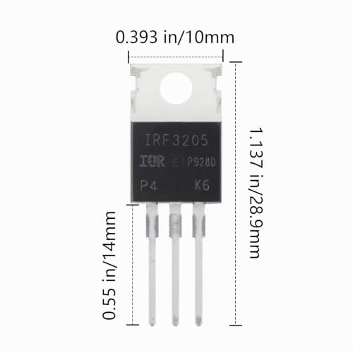AUKENIEN Mosfet Transistor Kit 12 Values 60 Pieces IRFZ44N IRF510N IRF520N IRF530N IRF540N IRF640N IRF740 IRF820 IRF830 IRF840 IRF3205 IRF9540N TO-222 0 MosfetTransistors