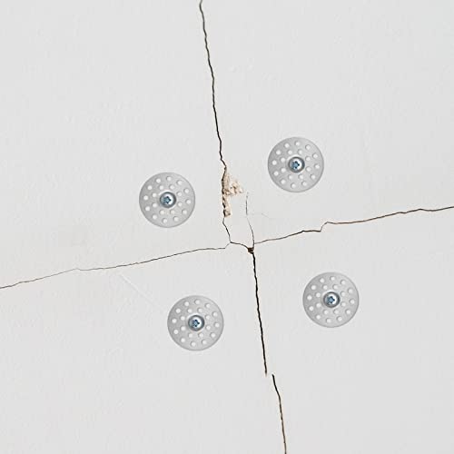 Peohud 600 Pcs 1 Inch Plaster Washers, Metal Washers for Screws, Plaster Repair Rings Profile Washer Flat Washer for Wall Ceiling Drywall Repair and Fix