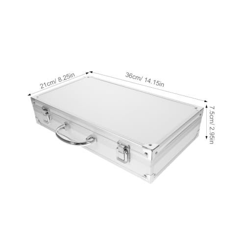 ERINGOGO Aluminum Alloy Tool Box with Capacity Portable Medicine Storage Case Aid and Tools Container Carrying Suitcase for Home School Garage Hospital