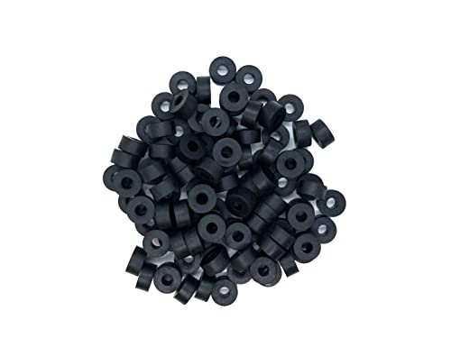 Holster Spacers - Kydex Chicago Screws 1/2 Inch OD x 3/16 Inch ID (100 Qty) Rubber Washers Flat Washers Rubber Spacer (1/4 (0.25) Inch) 1/4 (0.25) Inch