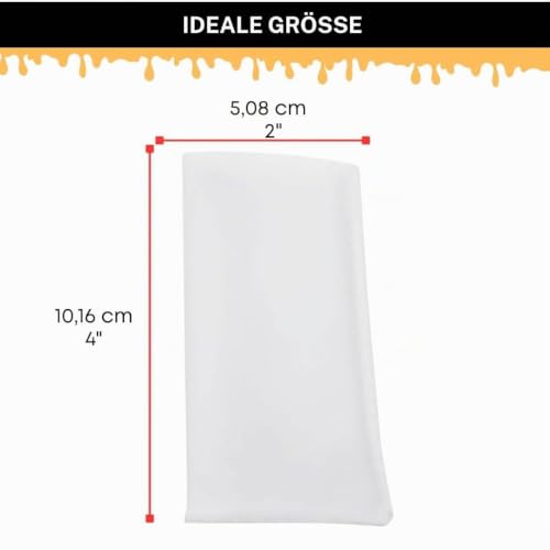 Rosin Bags Nylon Press Bags - Folded & Stitched - 2×4" (5×10cm) - 35/90/120 Micron Food Grade Mesh Filter Bags for Oil Extraction, Rosin Press & Rosin Making - Pack of 10 (120) 120