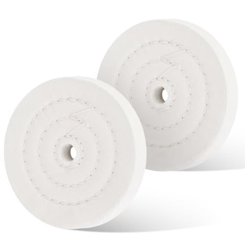 Car & Bench Polishing Buffing Kit, Sponge Pads + 4 Inch Cotton Wheels